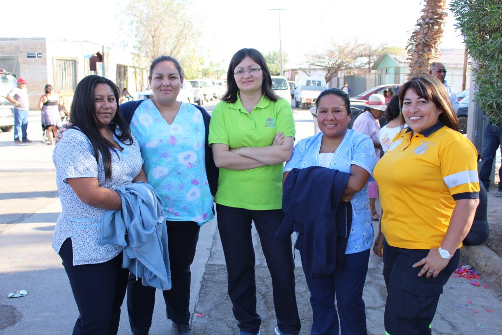 Jaqueline Cruz, Ivania Soto, Alída Zepeda, Claudia Supanta y Rosalia Soto.