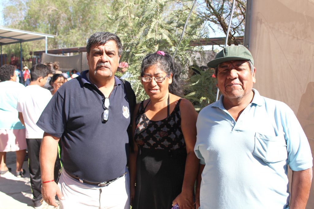 Jaime Gallegos, Verónica Pereira y Osvaldo Pacha. 